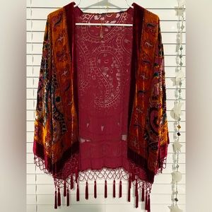 Velvet Burnout Kimono OS